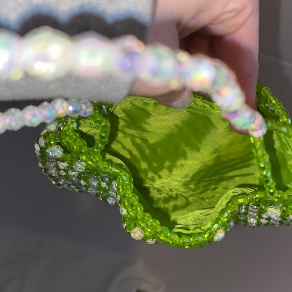 Beaded green mini purse - Picture 4 of 4